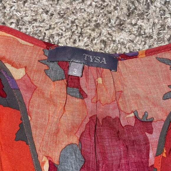 Tysa Spanish Dancer Ruffle Hem Wrap Dress sz3 - Picture 2 of 4